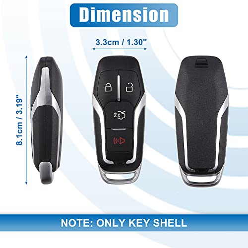 Coque de clé Ford Explorer 2016-2017 M3N-A2C31243800 X AUTOHAUX 4 boutons