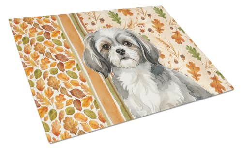 Caroline's Treasures Tibetan Spaniel Dogs Decorative Glass Cutting Board