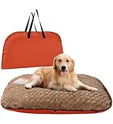 MABOZOO Foldable Travel Dog Bed, Outdoor Camping Dog Bag Bed Dog Pad with Carry Handles, Waterpro...