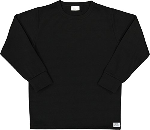 Black ECWCS Thermal Military Undershirt Crew Neck Top with Pin (Chest 42-44) L