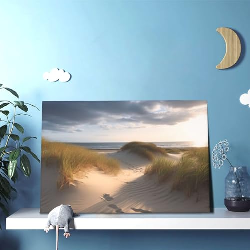 Impression sur toile de dunes solution décoration murale prête à être accrochée