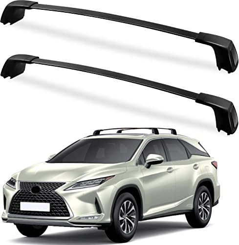 Heavy Duty Anti-Theft Roof Rack Cross Bars For Lexus Rx Rx350 Rx350L Rx450H Rx450Hl 2016-2022 Crossbar Lockable Luggage Racks Roof Rail Rooftop Luggage Carrier Canoe Kayak Bike Cargo Accessories #TOP7