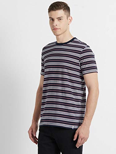 Image of Jockey 2717 Men's Super Combed Cotton Rich Striped Round Neck Half Sleeve Regular Fit T-Shirt