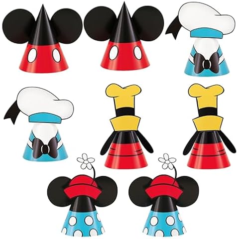 Unique Disney Mickey Mouse Party Hats - 8 Count Cover