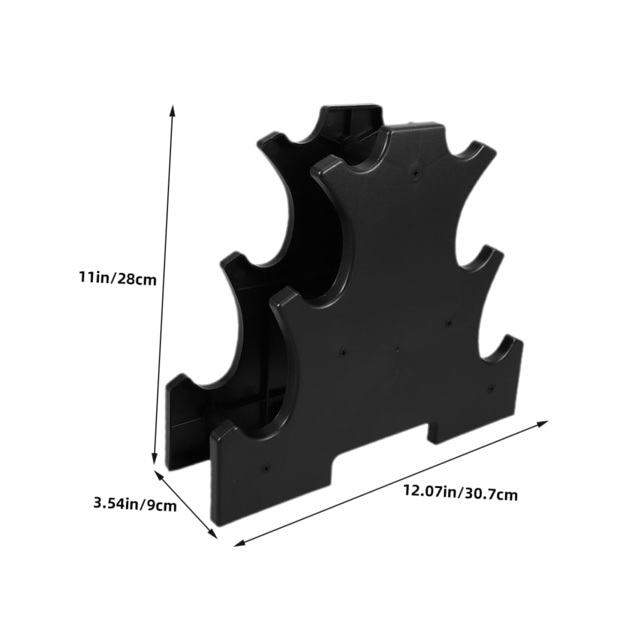 Balacoo 2Pcs Dumbbell Rack Stand Multi Dumbbell Holder for Home Gym Durable Material Stable Floor Bracket for Weights Compact Portable Design Stylish Fitness Storage