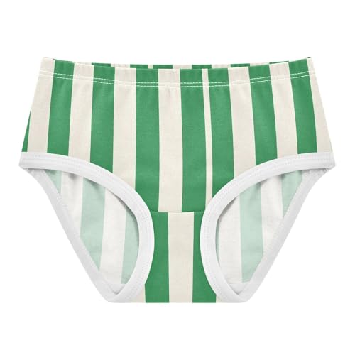 Green White Stripe Toddler Girls's Underwear 2T 2300901