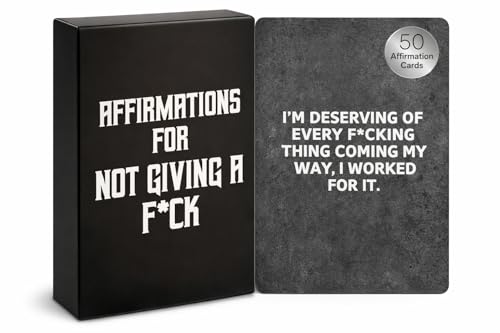 Isaac Liev Affirmations for Not Giving a F*ck Bold Daily Motivation Cards for Confidence, Boundaries & Unapologetic Self-Love