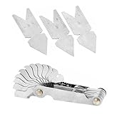 4PCS Steel Metal Measure Whitworth 55 Metrisch 60 Center Pitch Gauge Inspection