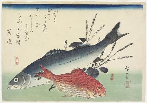 Cuadro lienzo de lubina Utagawa Hiroshige 60x90cm para decoración de pared oriental