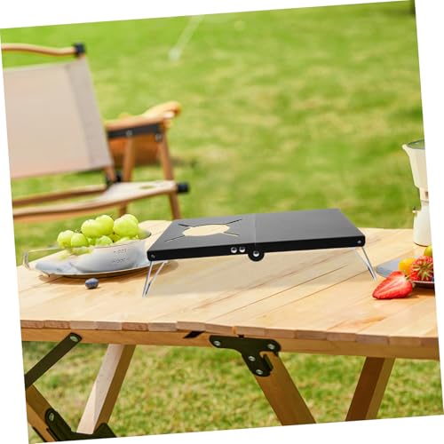 Table de camping pliante stable pour réchaud et barbecue extérieur - 7