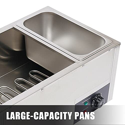 kangten Elektrisch Buffetwärmer Speisenwärmer Warmhalteplatte 3 Behälter 220V 850W Temperaturregler für Weihnachten Hochzeiten Party – Bild 8