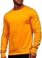BOLF Herren Sweatshirt Pullover Sweater Pulli ohne Kapuze Langarmshirt Rundhalsausschnitt Farbvarianten Crew Neck...