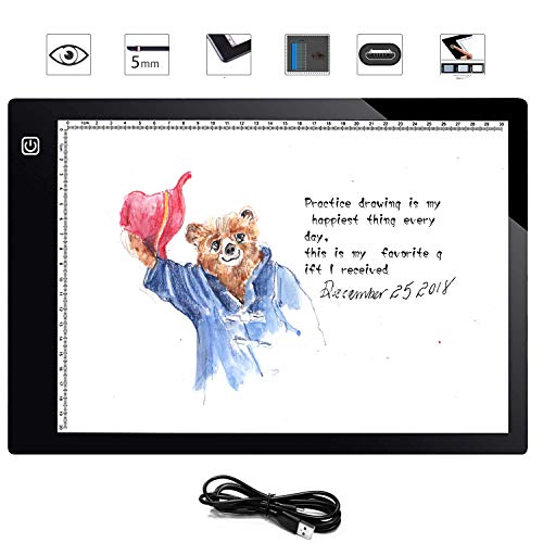 Caja de luz LED A4, tablero de...