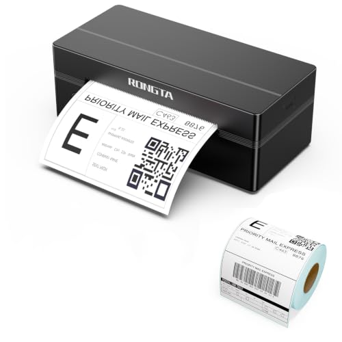 Image of Rongta RP425 Black Label Printer+220 PCS 4 * 6 Thermal Labels