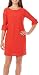 Tiana B Women's Eyelet Shift Dress with 3/4 Boho Sleeves