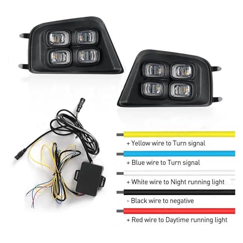 Luces DRL LED coche circulación diurna lámpara antiniebla señal conducción Tacoma 2012-2015 4