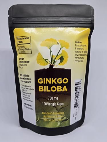 700mg Ginkgo Biloba Extract Capsules (100)