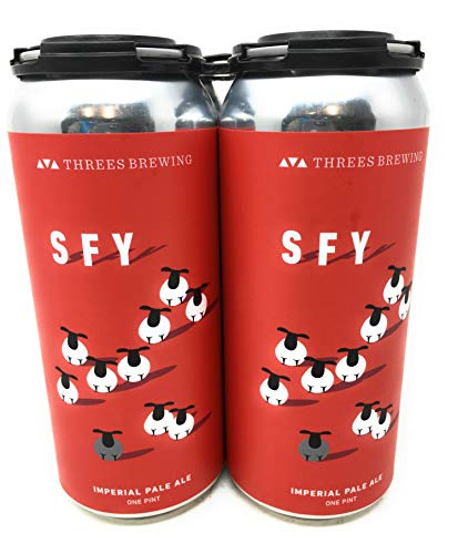 Threes Brewing Sfy Dipa 4Pk Can, 16 Fz #TOP6