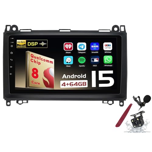Navigation GPS Android 15 pour Benz B200 avec connexion 5G-WiFi et DSP audio