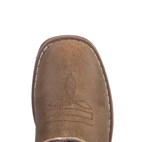 Image of Smoky Mountain Boots Toddlers' Autry Square Toe Leather Western Cowboy Boots