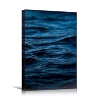 Canvas Wall Art Calm Seas Beach Beach Blue Coastal Cool Photography Relax/Calm - 12x18 inches