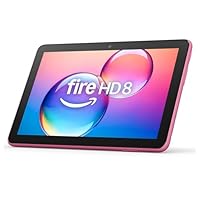 Amazon Fire HD 8 tablet (newest gen), 8" HD Display, 3 GB memory, 32 GB, designed for portable entertainment, Hibiscus, (2024 release) with ads