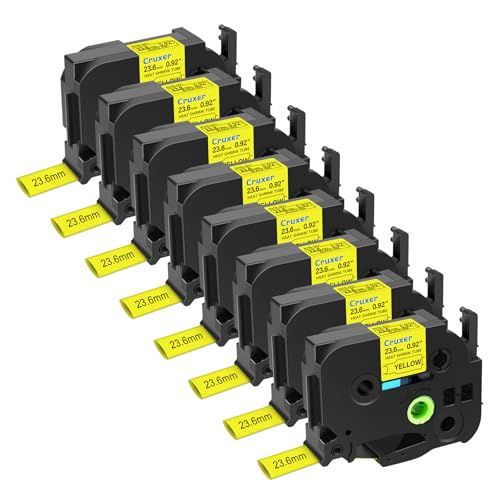 Cruxer Ptouch HSE651 HSe-651 HS651 HS651 23.6mm 0.9�C���` �M���k�`���[�u�e�[�v �C�G���[�n�ɍ� PTD600 D600VP PTP700 P750W P900W P950NW PTP710BT PT-96