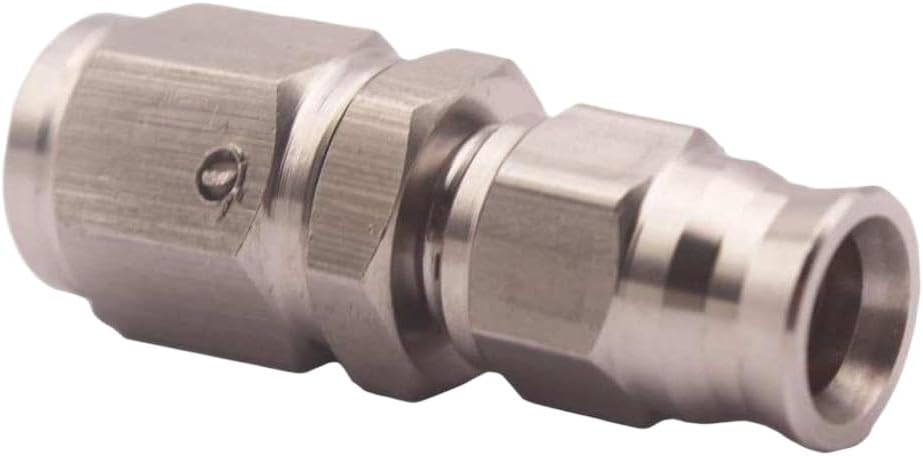 Universal Stainless Steel Swivel Hose Fitting Adapter M10x1.0 Straight For Engine Fuel Brake Lines