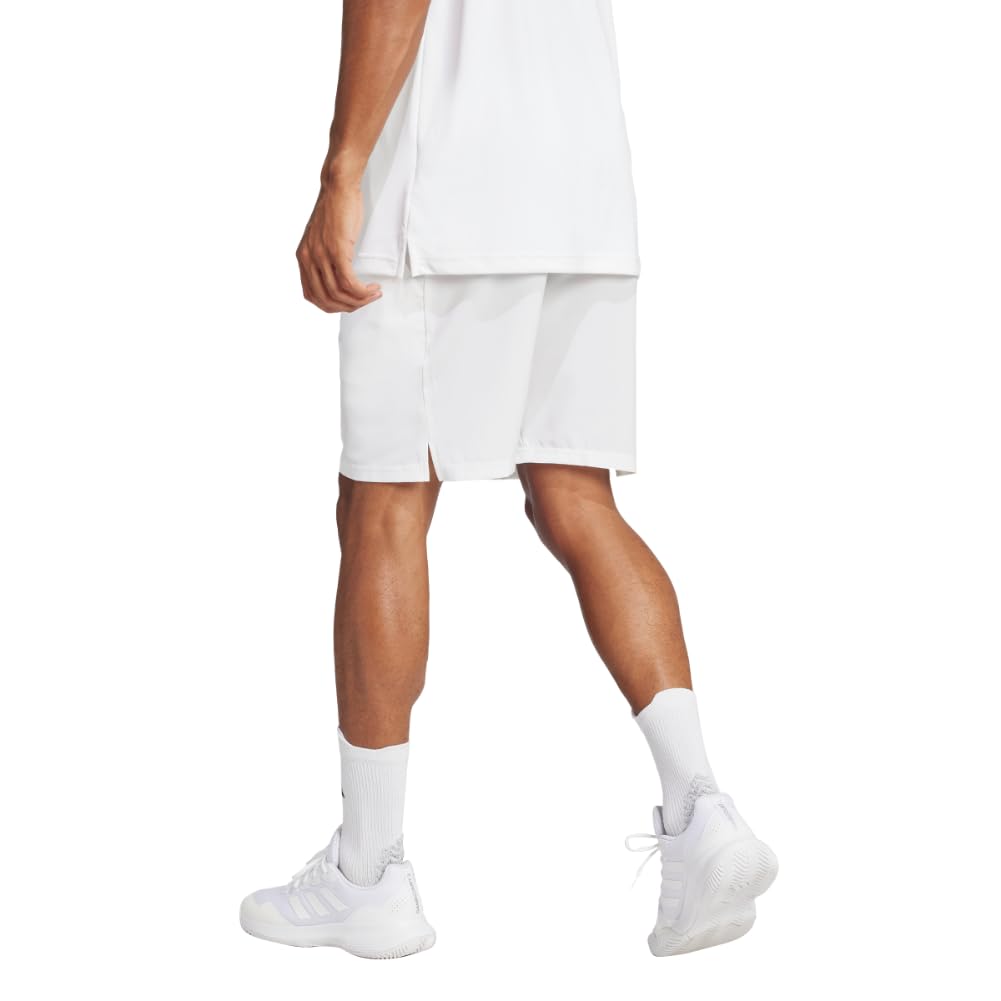 adidas Club Tennis Climacool Stretch Woven Shorts Uomo, Bianco/Giardino opulento, L/23 cm Entrepierna