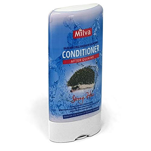Sterke haarairconditioning verlengt de actie van Milva Chinin shampoo 200 ml.