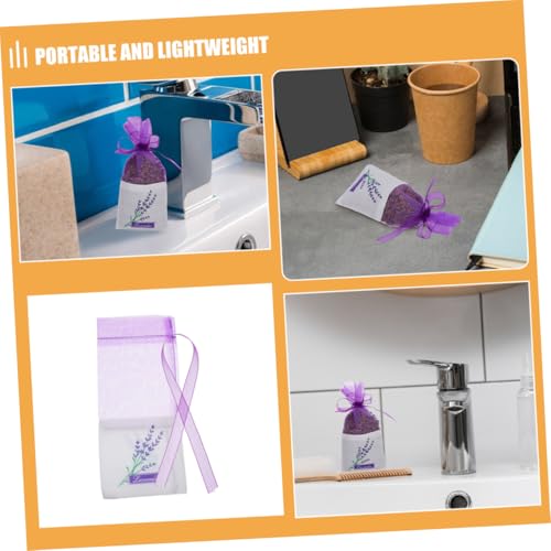 5 sachets de lavanda estilo malla organza hechos a mano miniatura 3