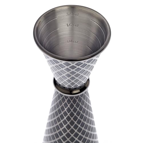 Doseur japonais 56,7 g Barfly Diamond Treillis noir pour jigger cocktail précis - 8