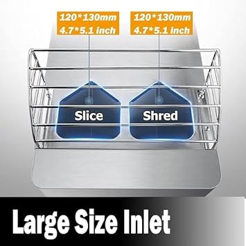 Electric Vegetable Shredder & Slicer Machine Commercial Potato Cutter, Automatic Food Prep Tool For Efficient Vegetable Shredding And Slicing In Restaurants