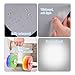 Barydat 12 Pcs Diffusion Film Filter Sheet 16x20'' Lighting Diffuser Sheet Led Light Diffuser Tape Lighting Gel Diffuser Roll Photography Video for Led Flash Strobe Light Photo Studio Product Portrait