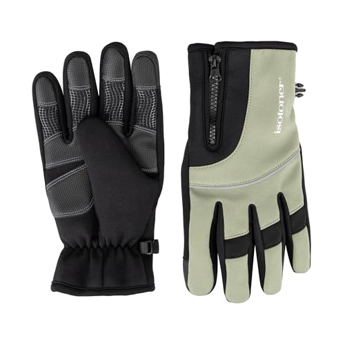 Guantes de neopreno Isotoner para hombre que aíslan del frío con cremallera
