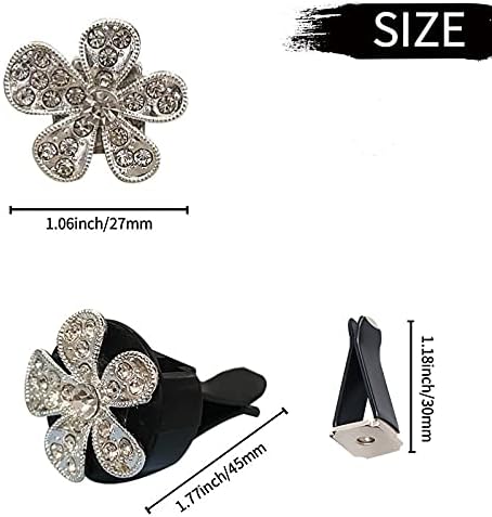 Miniatura 5 de Ambientadores de coche para mujer, accesorios brillantes, decoración de salida de aire para mujeres, aromaterapia, clip de ventilación de aire,