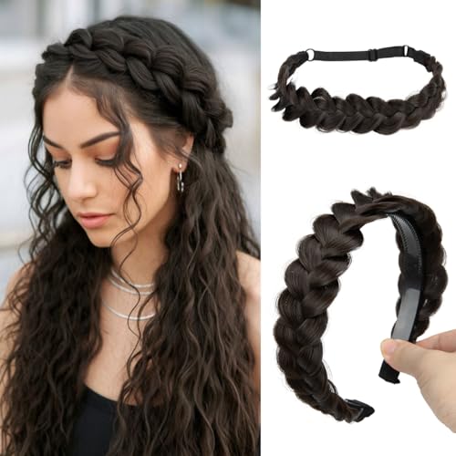 CJL HAIR Braided Headbands 2-Pack