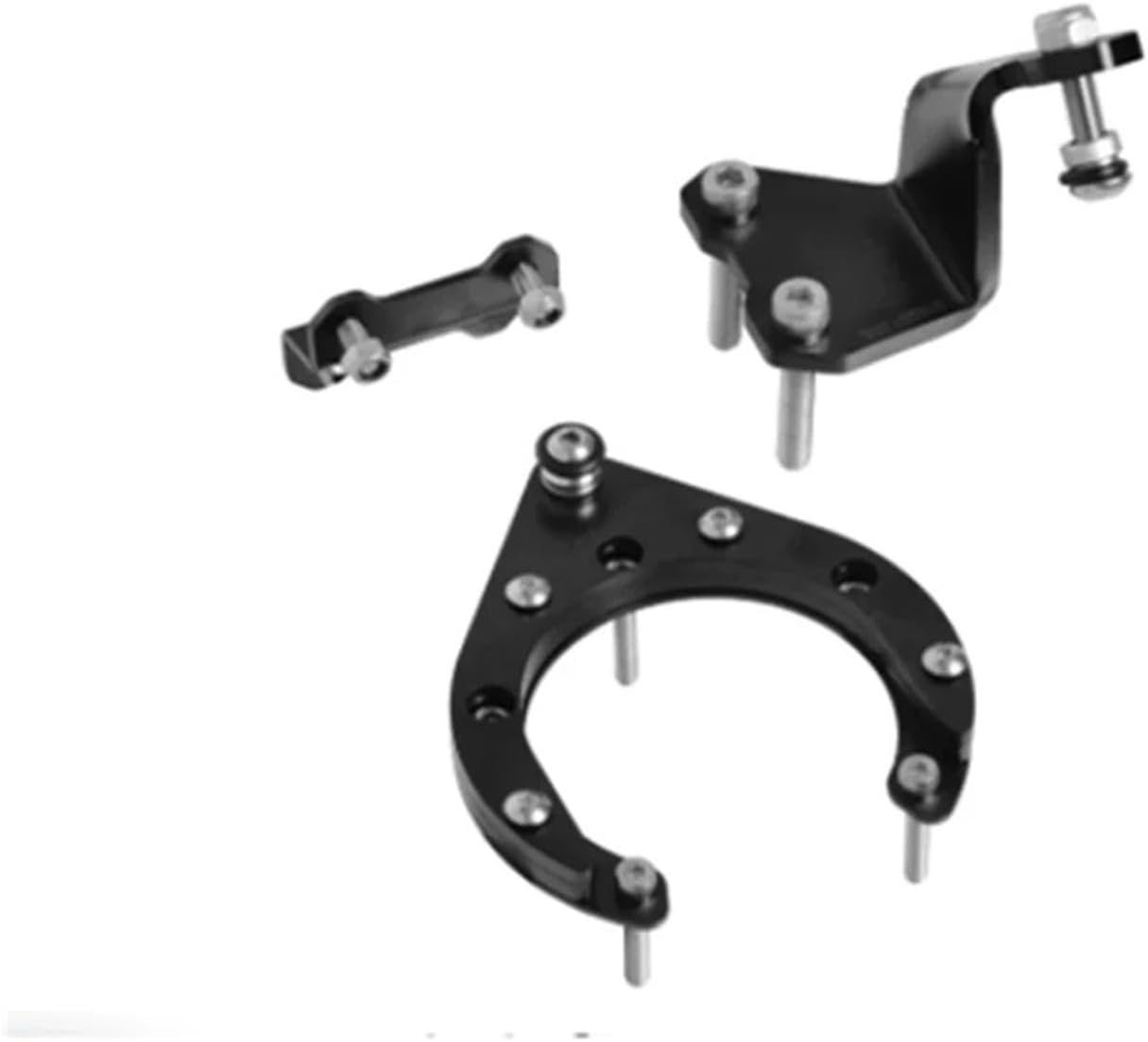 MTKRACING Compatible With YAMAHA MT-07 2021-2024 Motorcycles Adjustable Steering Stabilizer Damper Bracket Mount Support Kit(Model C)