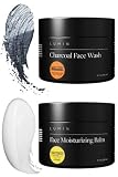 Lumin - Fundamental Duo - Skin Care for Men - Charcoal Face Wash and Moisturizer - Cleanse, Protect