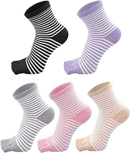Women's Ankle Length Cotton Socks_Pack Of 05(Free Size,Multicolour)-image-49
