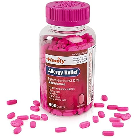 Timely Allergy Relief Diphenhydramine 25 mg - TIME-CAP LABS Cover