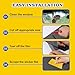 Rislobx Car Sun Visor Strip Tint Film, Vehicle Windshield Window Tint Film, Universal Front Windshield Solar Protection Sticker for Sunshade (50% VLT)