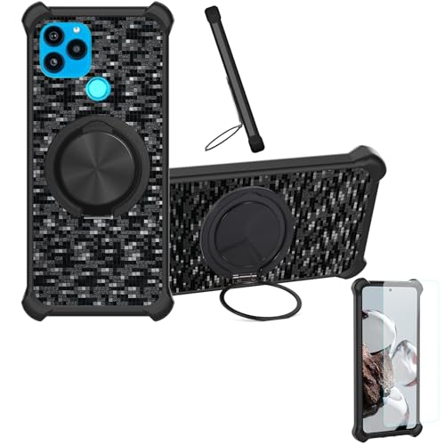 �Ή� Gtel Infinity 9 �P�[�X Phone Case [1�� 9H+�d�x���� �K���X�t�B����][360°��]���X�^���h�A�}�O�l�b�g��]CX-11-HEI