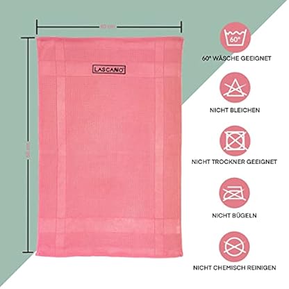 Lascano Geschirrtücher Mikrofaser 4er Set - 60 x 40 cm | Streifenfreie Allzweck Mikrofasertücher | fusselfrei & saugstark | Geschirrhandtücher (Elegance Edition) – Bild 4