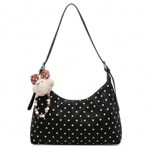 Sac bandoulière Coquette pour femme à imprimé pois style rétro Y2K chic
