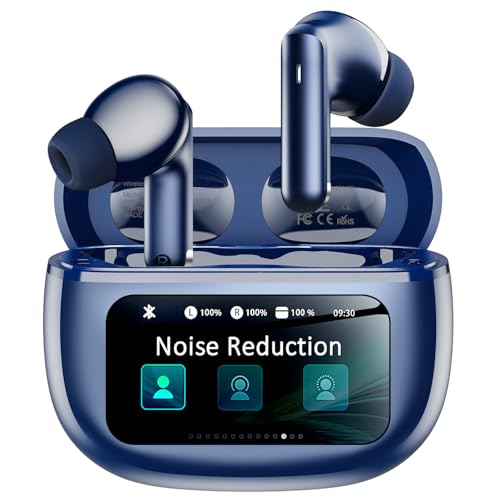 Wireless Earbuds, Ear Buds Active Noise Cancelling with Charging Case, 6.0 Bluetooth Earbuds with AI Clear Calls, 40H Playtime for Sports & Working, Stereo Sound Headphones for iPhone/Android/iPad