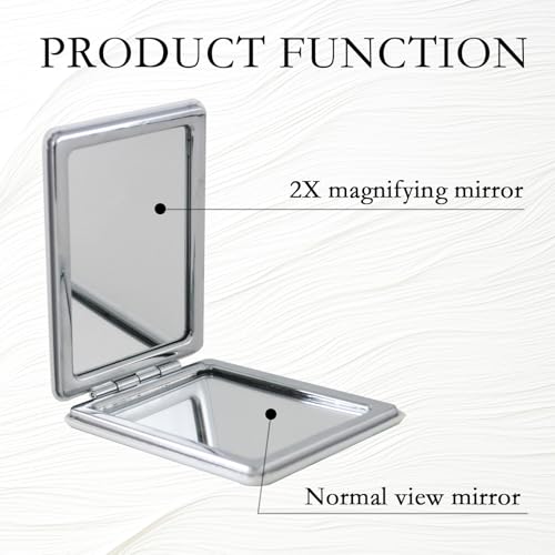 Fixleren Taschenspiegel, handspiegel klein klappbar ，taschenspiegel Kinder ，handspiegel klein Schule ，Kompaktspiegel für Make-up Camping Reisen.