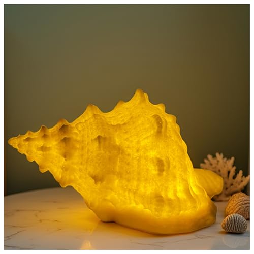 Beach Theme Night Light - Conch Shell Shaped LED Lamp