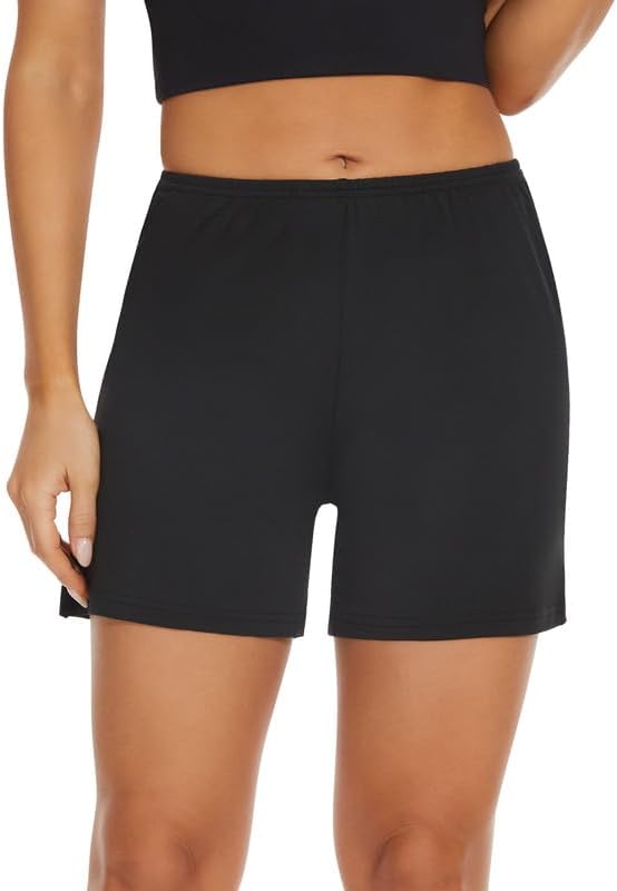 MANCYFIT Pettipants Half Slip for Women Shorts Culotte Split Bloomers Loose Pajama Pants 4" Inseam - Image 5