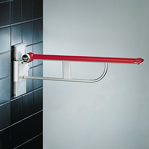 Ayudas dinamicas - Barra abatible pressalit 60 cm. COLOR BLANCO recorrido graduable 25 cm.